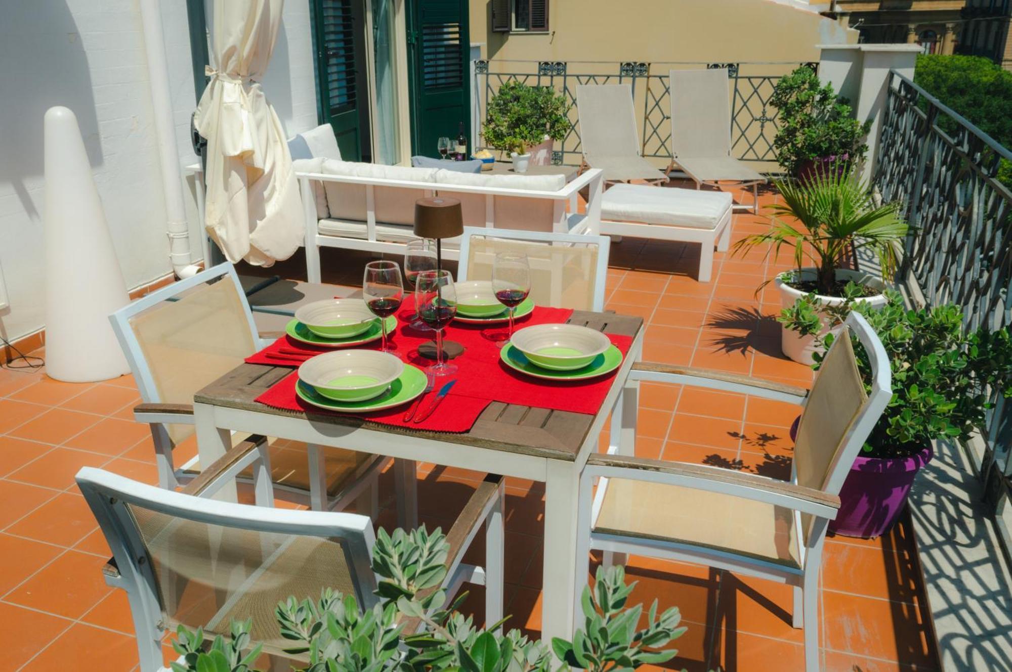 דירות פלרמו Terrazza Massimo מראה חיצוני תמונה